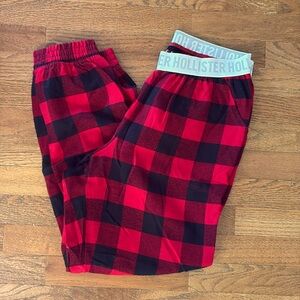 Girls Hollister Buffalo plaid pj bottoms size M